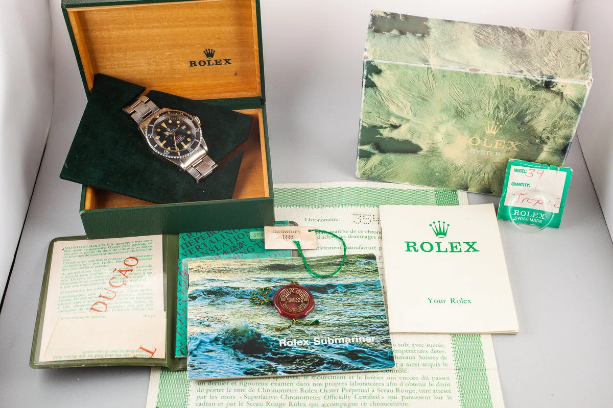 1972 Rolex Double Red Sea-Dweller 1665 MK IV Dial with Box and Papers