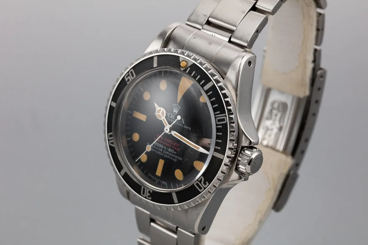 1972 Rolex Double Red Sea-Dweller 1665 MK IV Dial with Box and Papers