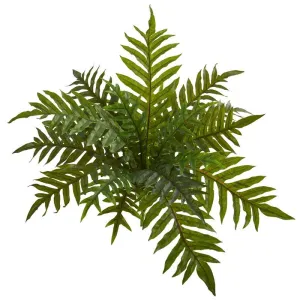 23"  Hares Foot Fern Bush Artificial Plant (Set of 3) (Real Touch)