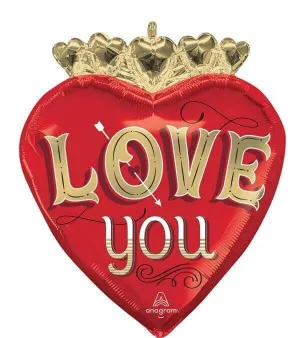 23" My Type Love Heart Supershape Mylar Balloon