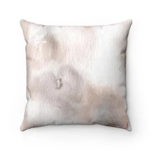 Abstract Boho Pillow Cover | Beige White Grey