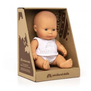 Anatomically Correct Baby Doll Caucasian Girl 21cm