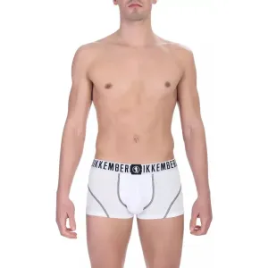 Bikkembergs White Cotton Men Trunk