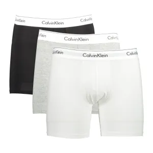 Calvin Klein Gray Cotton Men Boxer Brief