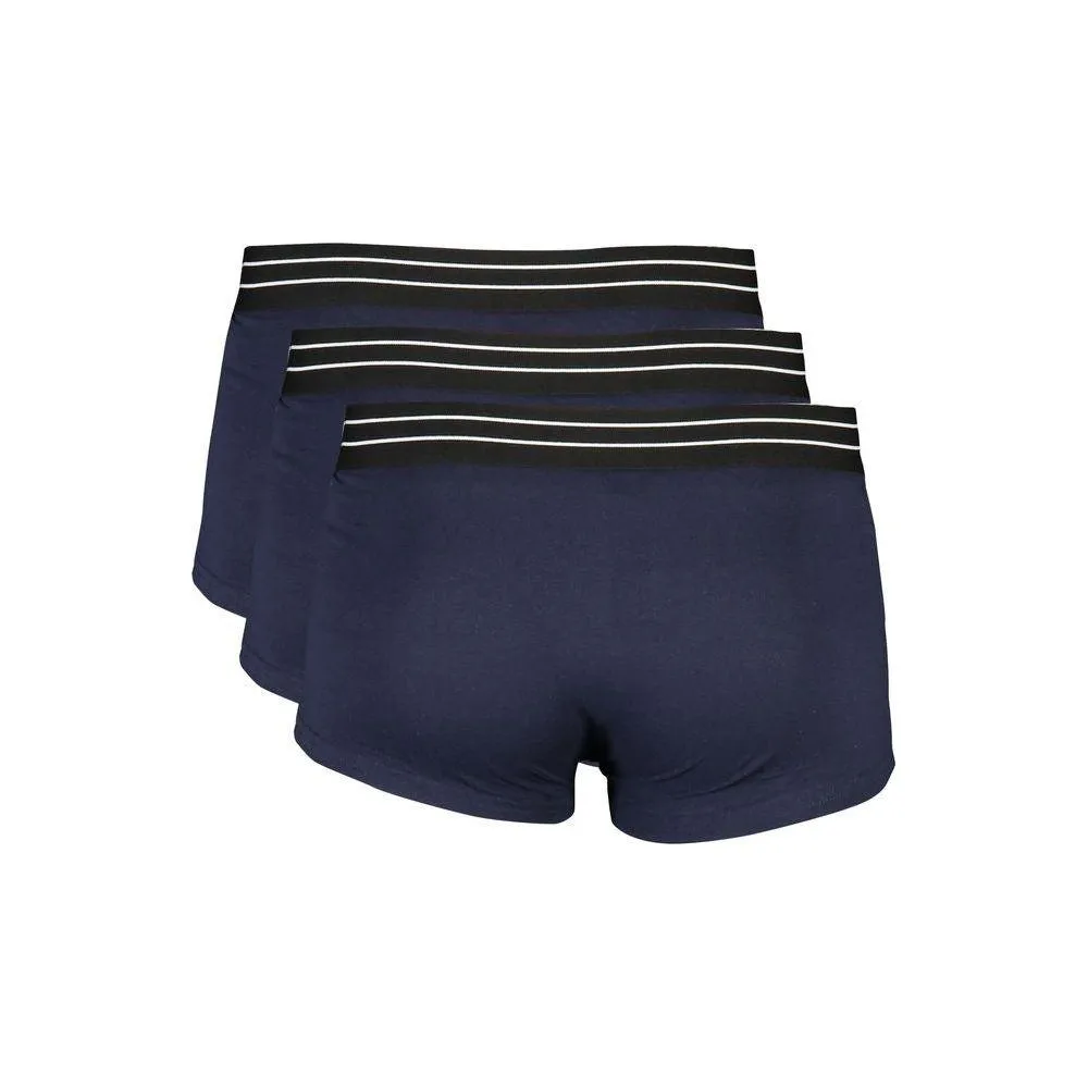 Cavalli Class Blue Cotton Underwear