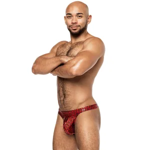 DISCO DESIRE BONG THONG RED S/M