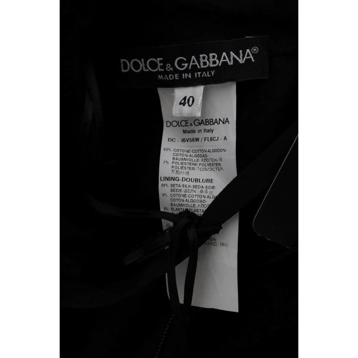 Dolce & Gabbana Elegant Black Sheath Dress with Silk Lining