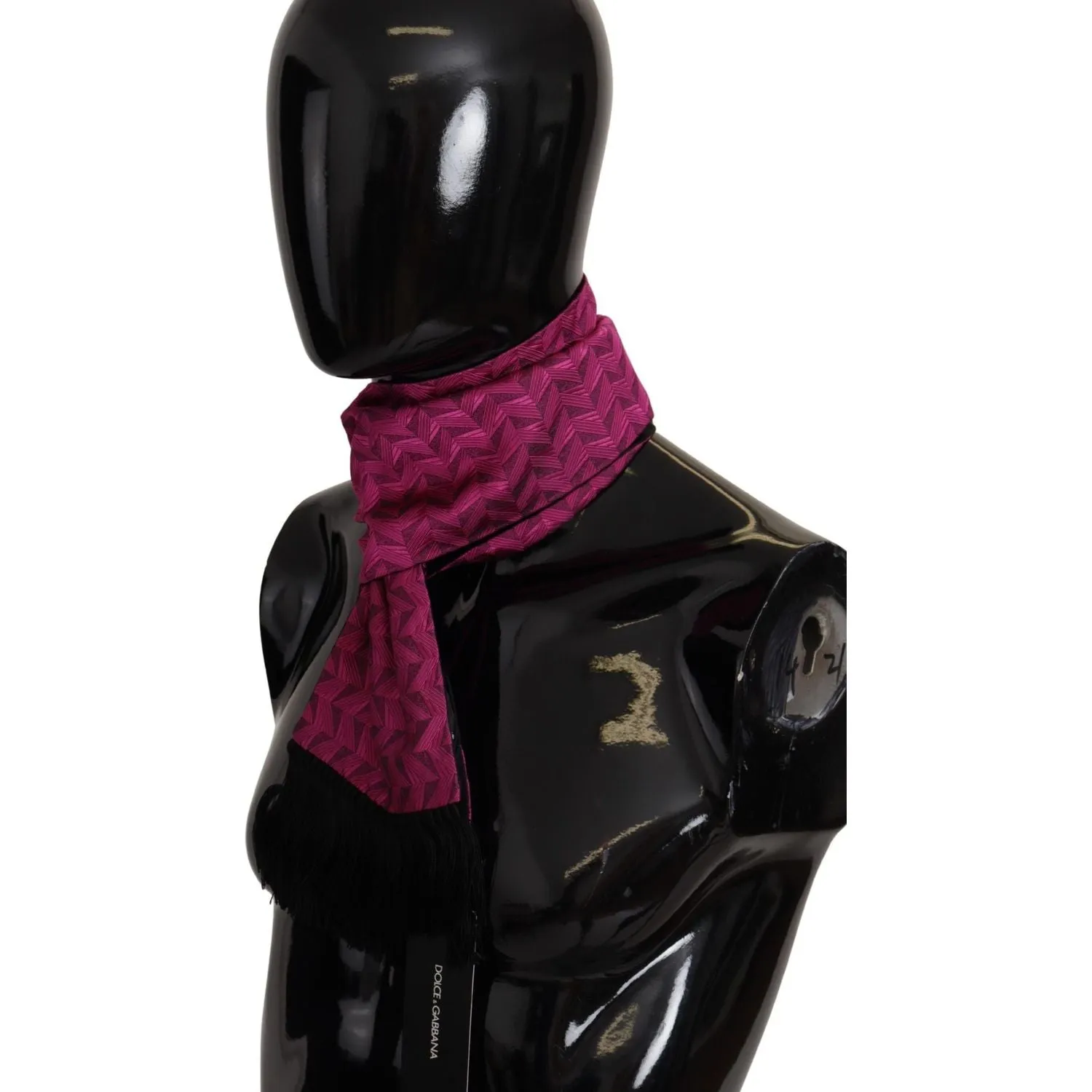 Dolce & Gabbana Elegant Magenta Silk Men's Scarf Wrap