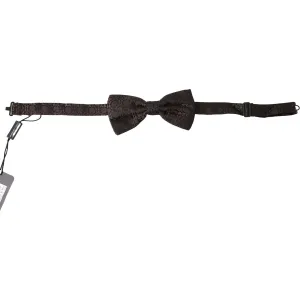 Dolce & Gabbana Elegant Silk Brown Bow Tie