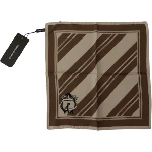 Dolce & Gabbana Elegant Striped Silk Men's Scarf