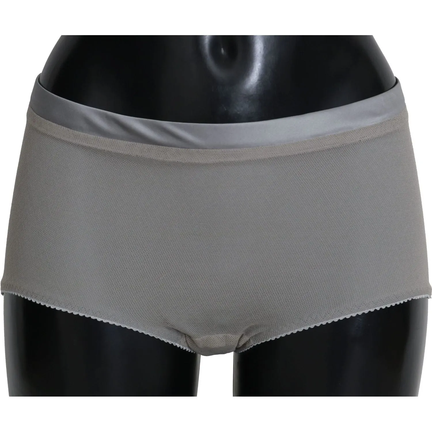 Dolce & Gabbana Shimmering Silver Stretch Cotton Underwear