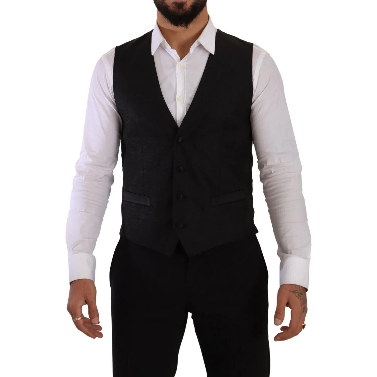 Dolce & Gabbana Sicilia Slim Fit Black Suit Ensemble