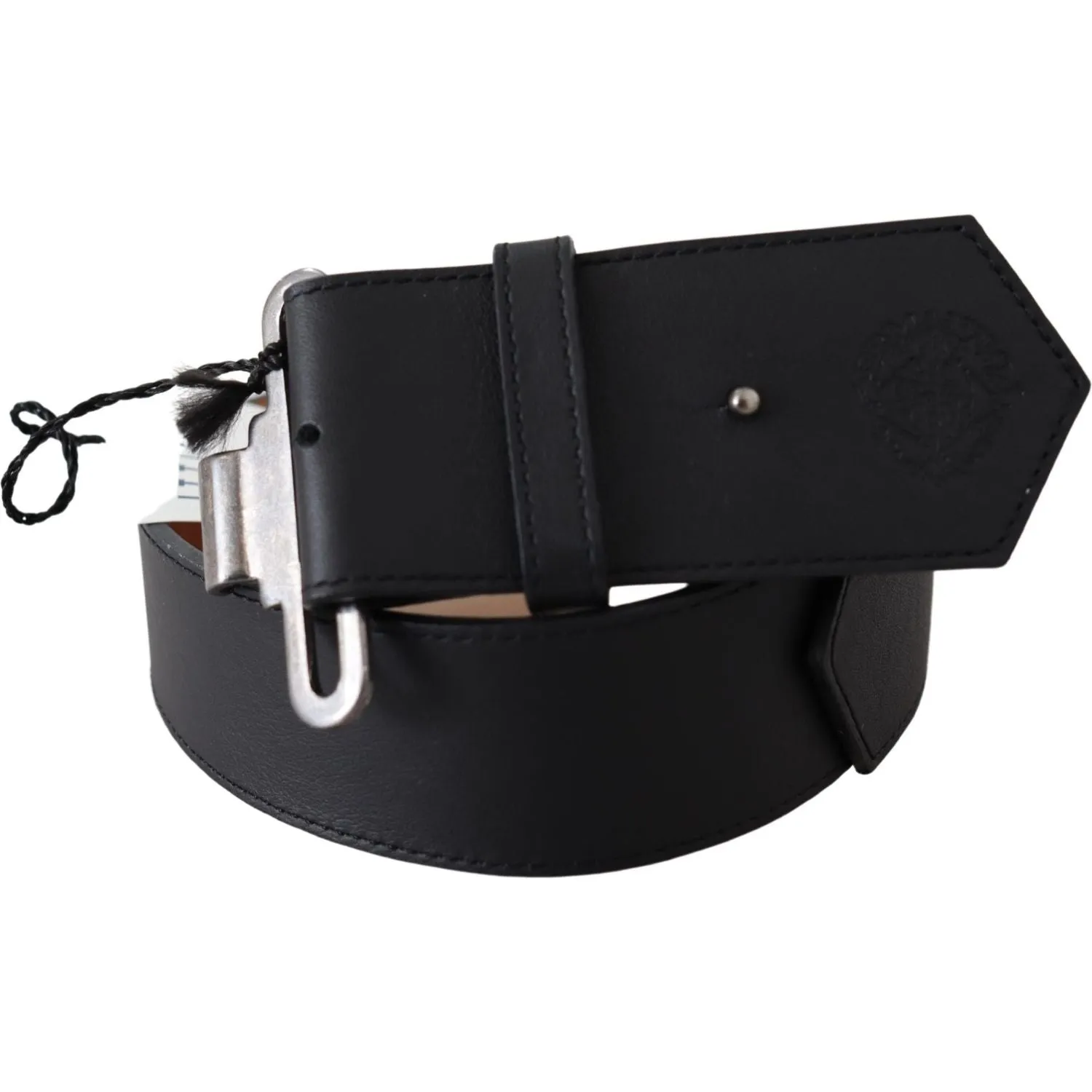 Ermanno Scervino Chic Leather Adjustable Black Belt