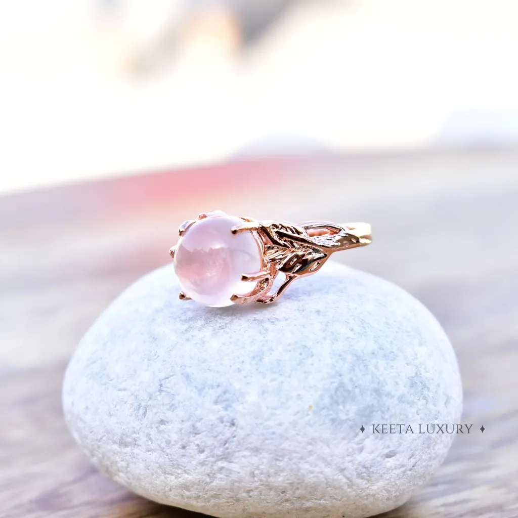 Flourishing Blooms - Rose Quartz Ring