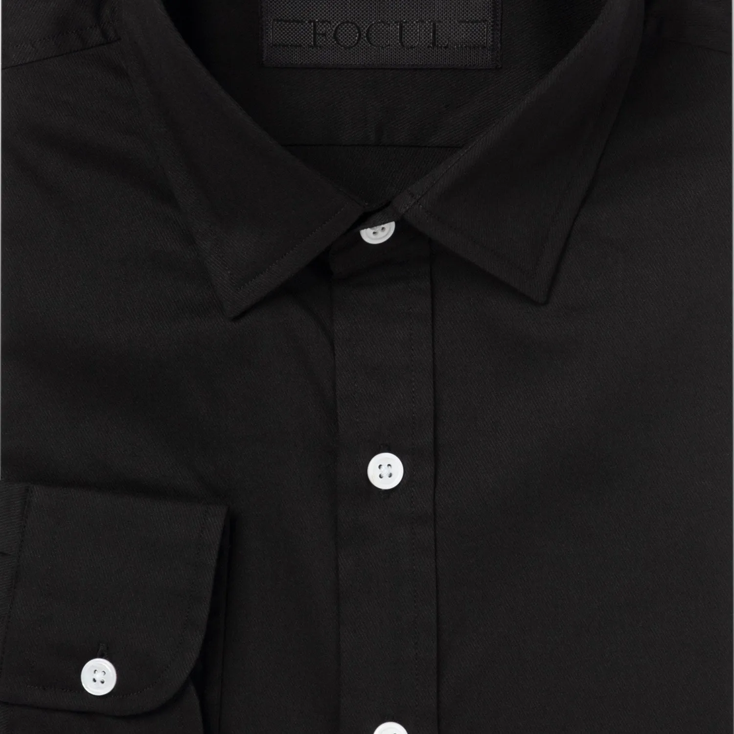 Focul - Black Dot Shirt With Button Detail