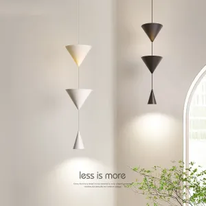 IIS 17W Creative Cone Industrial Fixtures Black/White Pendant Lighting