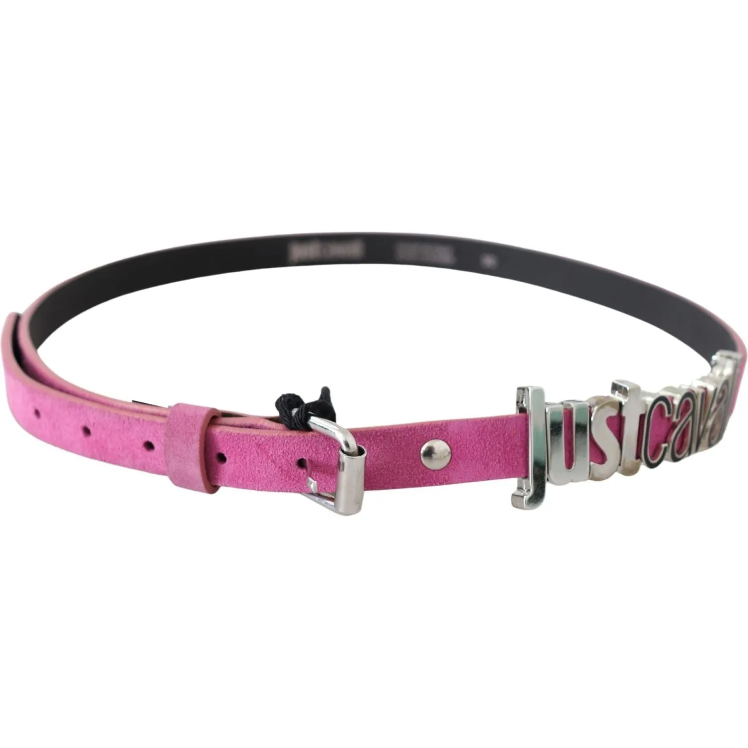 Just Cavalli Fuschia Pink Leather Waist Belt