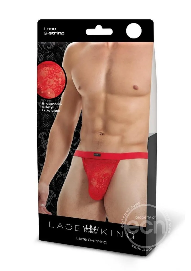 Lace King Lace G-String Red