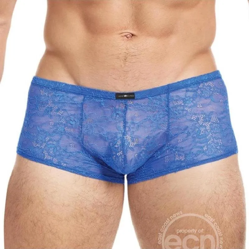 Lace King Lace Trunks Blue