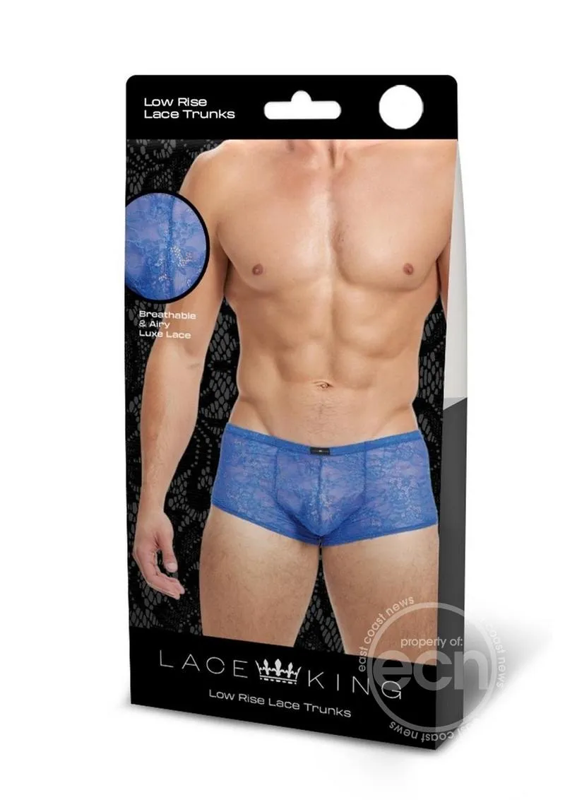 Lace King Lace Trunks Blue