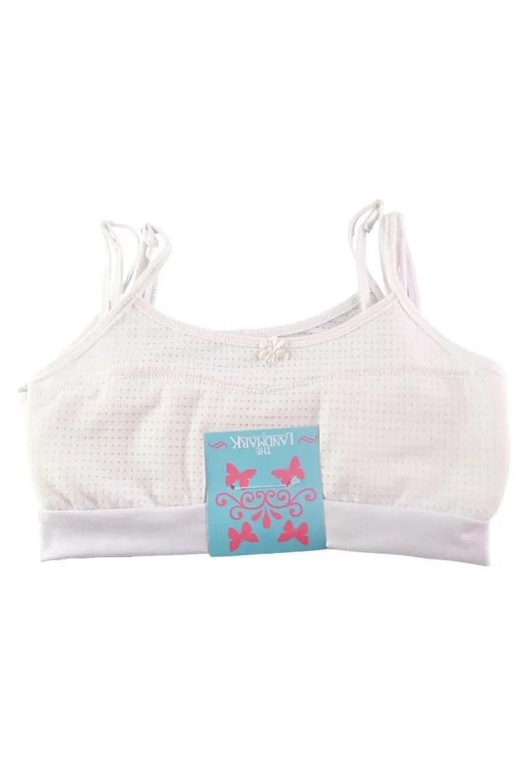 Landmark Half Sando Spaghetti Bra - Aircool 2 in 1 White