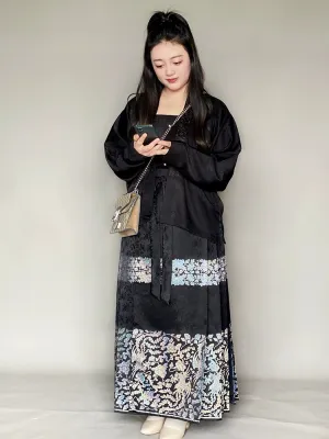 Luo Dian 螺钿 Mother of Pearl Plus Size Mamian Skirt