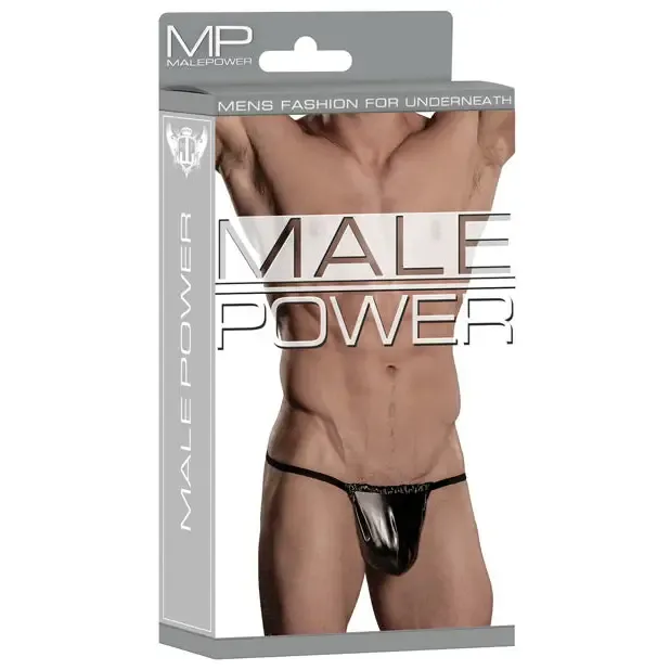 Male Power Liquid Onyx Posing Strap (One Size) Underwear