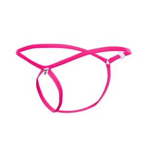 MOB TEAR DROP THONG HOT PINK S/M