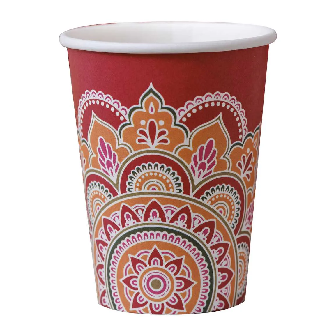 Multicoloured Paper Diwali Cups x 8