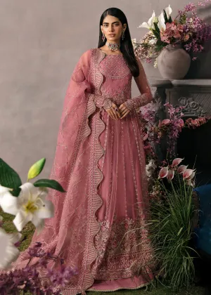 Pink Pakistani Lehenga - Afrozeh La Fuchsia Formals '23 - SALMON