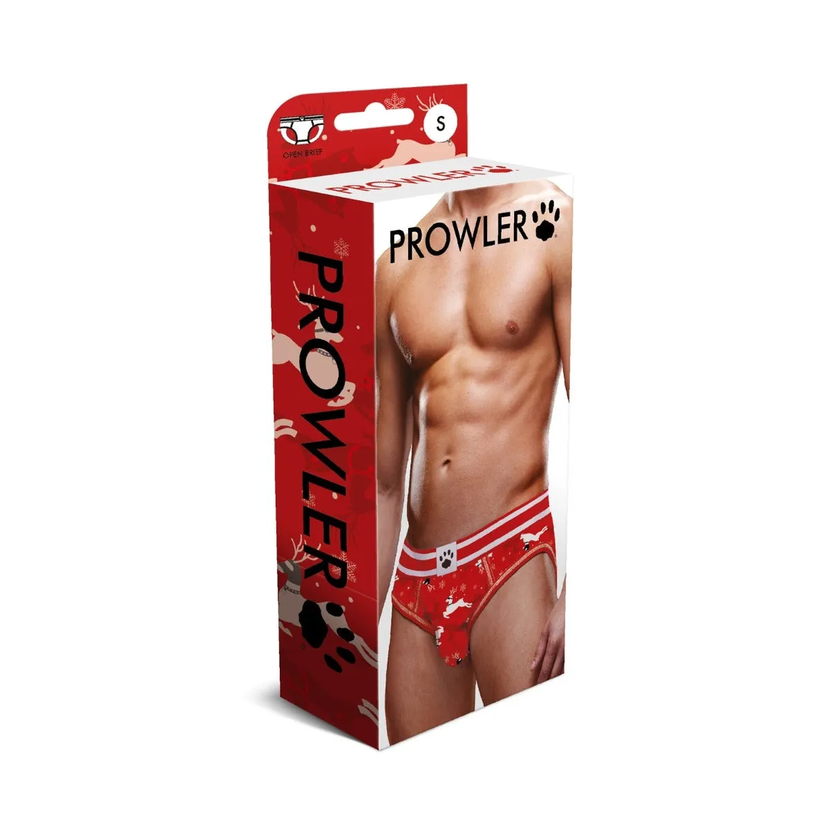 Prowler Reindeer Backless Brief Red White