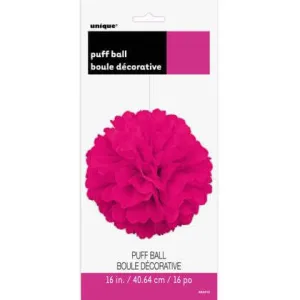 Puff Decor 16" Neon Pink