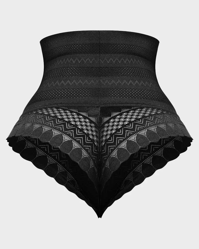 SheCurve®High Waist Lace Mesh Tummy Control Shaping Panty