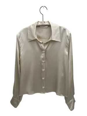 STRAIGHT HEM BUTTON DOWN - GARDENIA